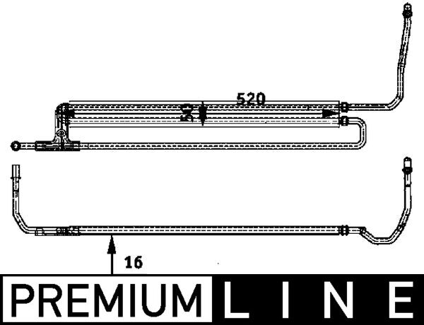 Oil Cooler, steering (Manual / accessory auto. gearing)  Art. CLC54000P