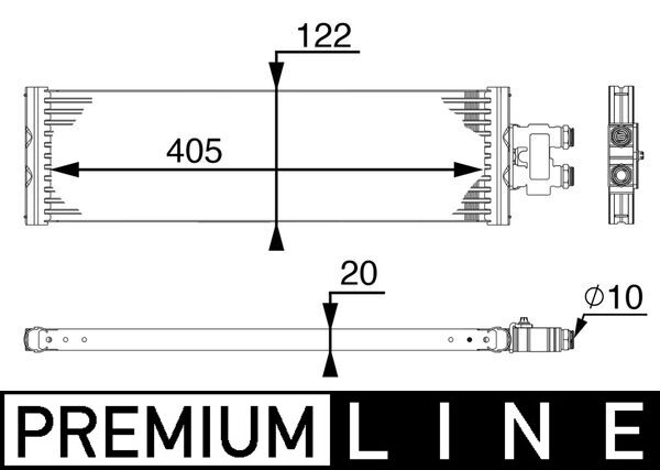 Oil Cooler, automatic transmission  Art. CLC64000P