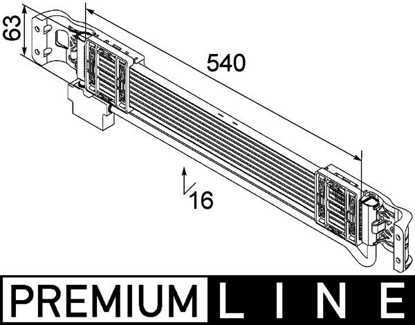 Oil Cooler, engine oil  Art. CLC69000P