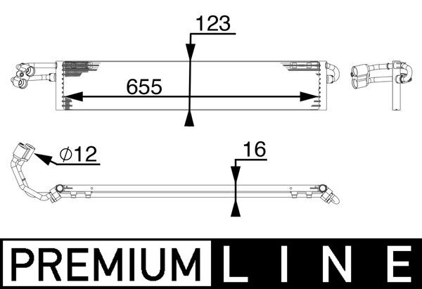 Oil Cooler, automatic transmission  Art. CLC71000P