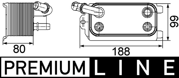 Oil Cooler, automatic transmission (188)  Art. CLC72000P