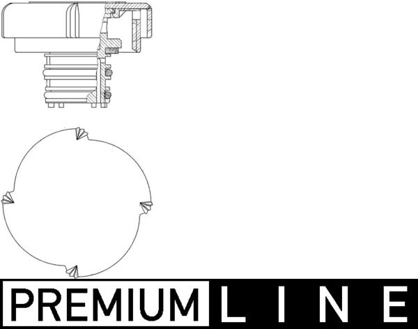 Cap, coolant tank  Art. CRB21000P