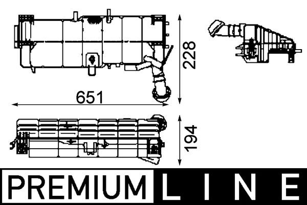 Fluid reservoir, coolant (647)  Art. CRT49000P