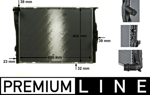 Radiator, engine cooling (Double cloth)  Art. CR1090000P