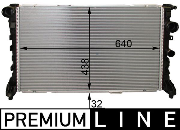 Radiator, engine cooling (Double cloth)  Art. CR1772000P