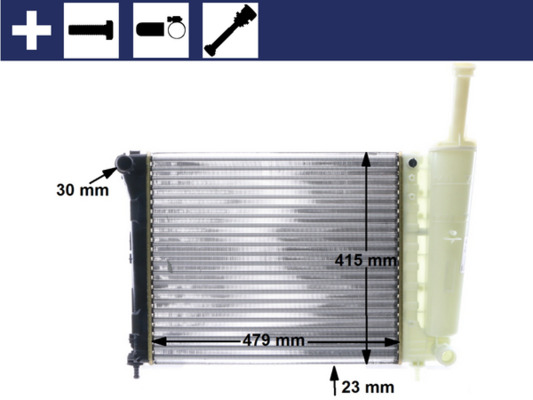 Radiator, engine cooling (Double cloth)  Art. CR1859000S