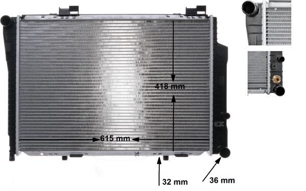 Radiator, engine cooling (Double cloth)  Art. CR270000S