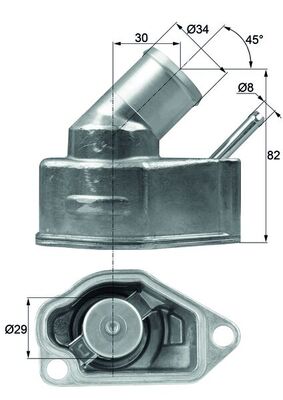 Thermostat, coolant  Art. TI1092