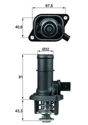 Thermostat, coolant  Art. TI16105