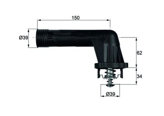 Thermostat, coolant  Art. TI2095