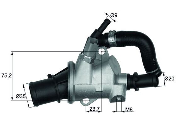 Thermostat, coolant  Art. TI14688