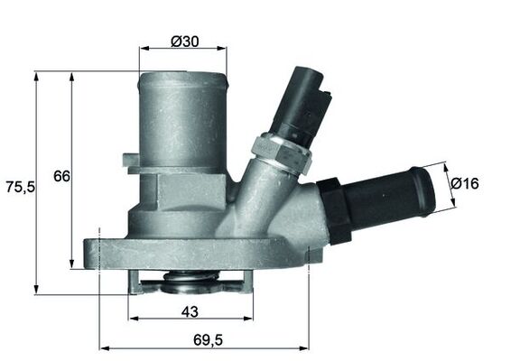 Thermostat, coolant  Art. TI14988