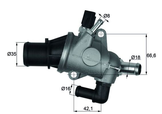 Thermostat, coolant  Art. TI16388