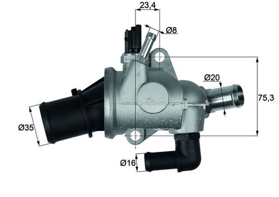 Thermostat, coolant (88)  Art. TI17488