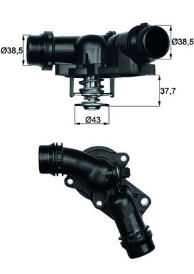 Thermostat, coolant  Art. TM1397