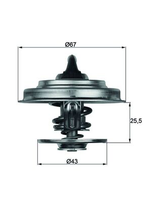 Thermostat, coolant  Art. TX1883D