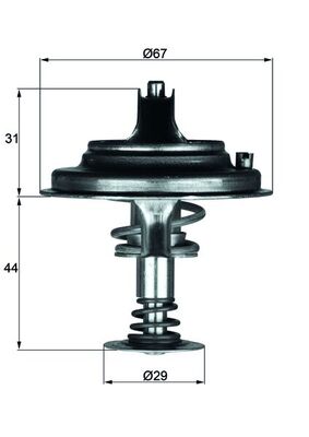 Thermostat, coolant  Art. TX2680D