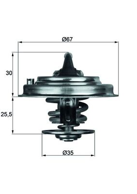 Thermostat, coolant  Art. TX3092D