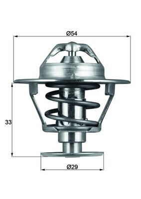 Thermostat, coolant (Forward, right)  Art. TX8676D