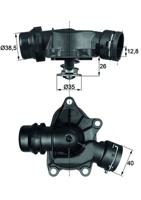 Thermostat, coolant  Art. TI2688