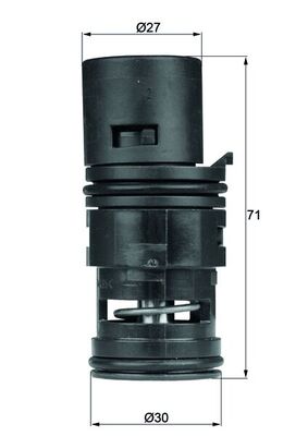 Thermostat, oil cooling  Art. TO780