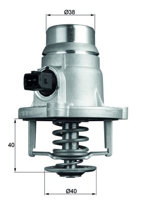 Thermostat, coolant (105)  Art. TM27101