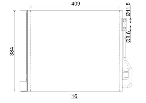 Condenser, air conditioning  Art. AC488000S