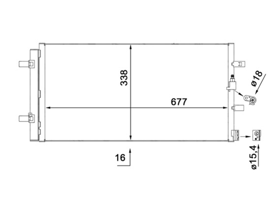 Condenser, air conditioning  Art. AC102000S