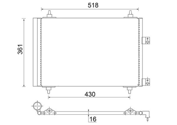 Condenser, air conditioning  Art. AC314000S