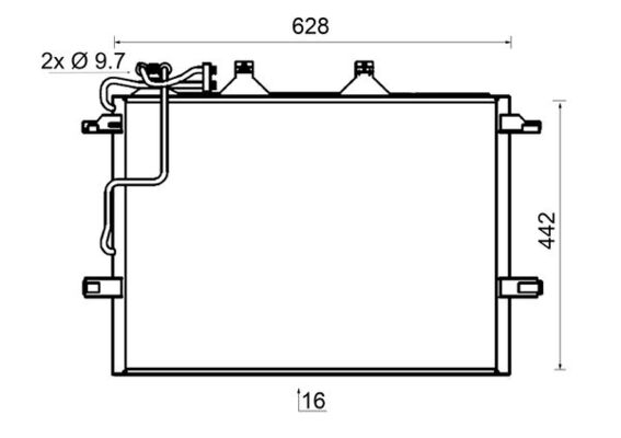 Condenser, air conditioning  Art. AC318000S