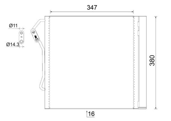 Condenser, air conditioning  Art. AC451000S