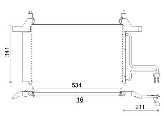 Condenser, air conditioning  Art. AC790000S