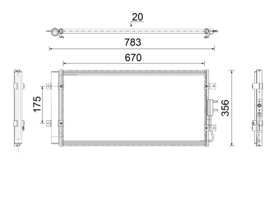 Condenser, air conditioning  Art. AC921000P