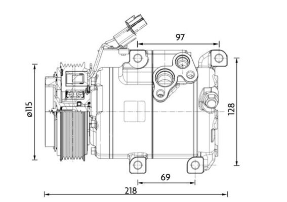 Compressor, air conditioning  Art. ACP1467000P