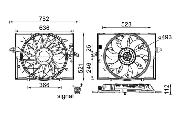 Fan, engine cooling  Art. CFF336000S