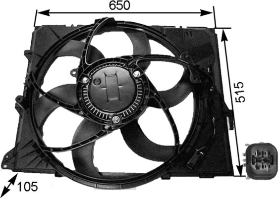 Fan, engine cooling  Art. CFF264000S