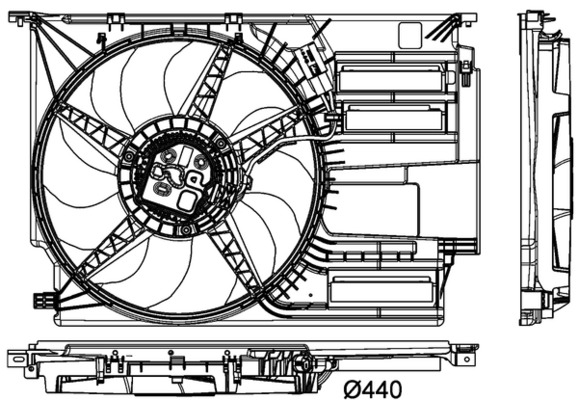 Fan, engine cooling  Art. CFF404000P