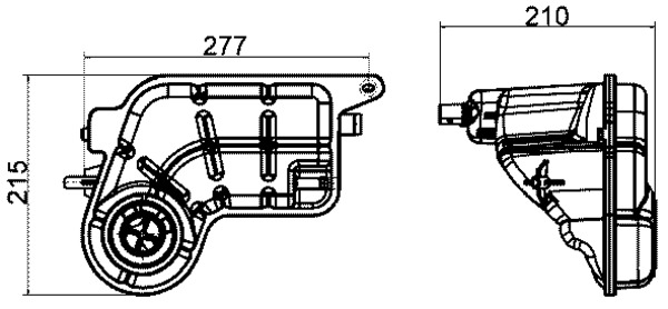 Expansion Tank, coolant (755)  Art. CRT20000S