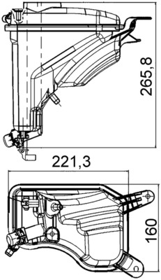 Expansion Tank, coolant (2)  Art. CRT207000S