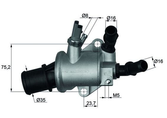 Thermostat, coolant  Art. TI14388