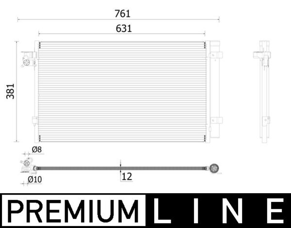 Condenser, air conditioning  Art. AC896000P