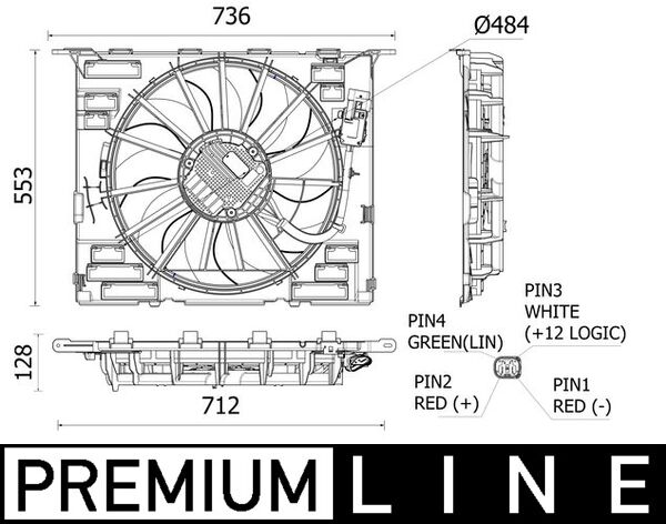 Fan, engine cooling FACTORY ORDER!!!  Art. CFF535000P