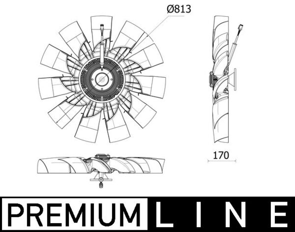 Fan, engine cooling  Art. CFF540000P