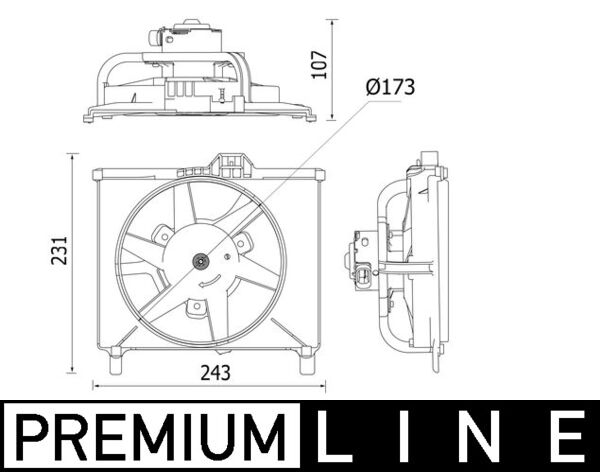 Fan, engine cooling  Art. CFF541000P