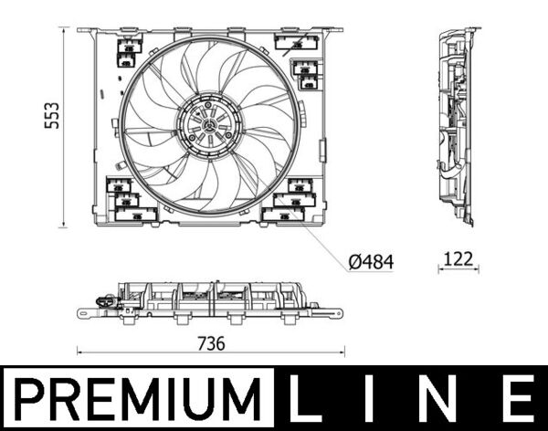 Fan, engine cooling  Art. CFF542000P