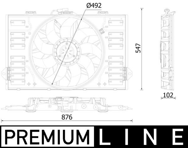 Fan, engine cooling  Art. CFF545000P