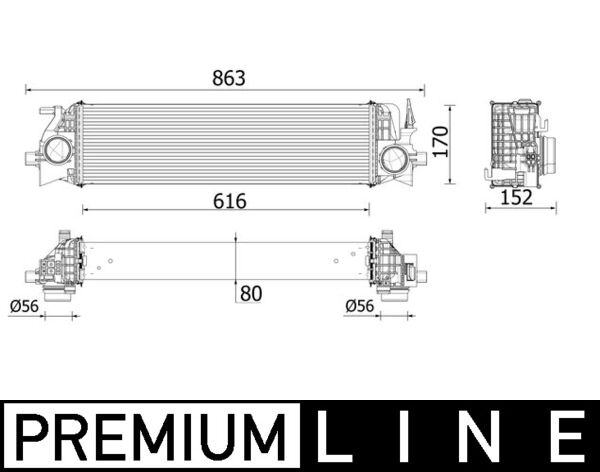 Charge Air Cooler  Art. CI554000P