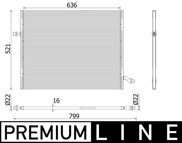 Low Temperature Cooler, charge air cooler  Art. CIR36000P