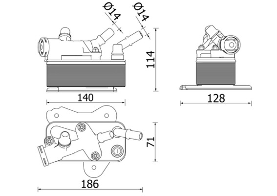 Oil Cooler, automatic transmission  Art. CLC225000P