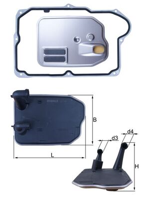 Hydraulic Filter, automatic transmission (Front axle, right)  Art. HX161D